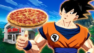 DBFZ Shorts Goku Delivers A Pepperoni Pizza [upl. by Sesiom]