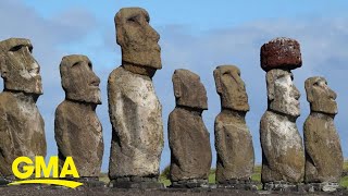 Ancient sculpture discovered on Easter Island l GMA [upl. by Maller]