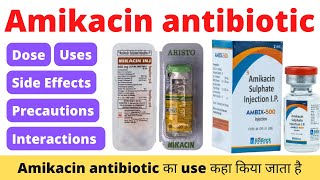 Amikacin injection use hindi  Amikacin sulphate injection ip 250 mg uses in hindi  Amikacin [upl. by Sadoff790]