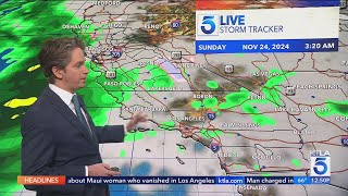 Major storm takes aim at California Will SoCal see rain [upl. by Orr577]