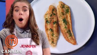 Cooking a Sole Meunière In 8 Minutes  MasterChef Canada  MasterChef World [upl. by Nordna]