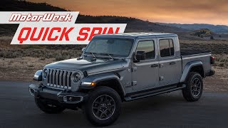 2021 Jeep Gladiator EcoDiesel  MotorWeek Quick Spin [upl. by Ramsa]