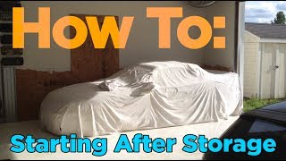 How to Start a Vehicle After Long Term Storage  DIY [upl. by Ermanno]