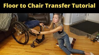 Floor to Wheelchair Transfer StepbyStep Tutorial [upl. by Maltzman349]