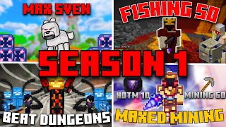 The completionist Seasons 1 Compellation  HYPIXEL SKYBLOCK [upl. by Sabina830]