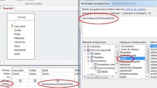 Liaison entre un formulaire Access et une requête [upl. by Itsrejk6]