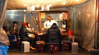 おでん屋台の1日に密着  Old Style Oden Stall  Day in the Life of a Master  Japanese Street Food  Hot Pot [upl. by Anairb604]