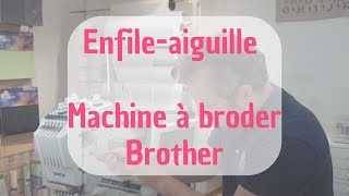 Comment changer lenfile aiguille dune machine à broder Brother PR [upl. by Nivla]