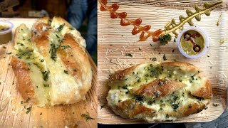 Godrics Hollowed Bread  Cheese stuffed Garlic bread at The Hogwarts Cafe Rohini Delhi Shorts [upl. by Satsok]