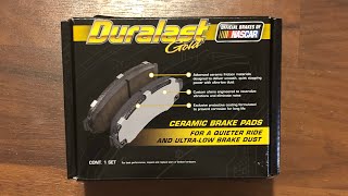 Duralast Gold Ceramic Brake Pads Unboxing  AutoZone DG1731  Mitsubishi Mirage G4 [upl. by Lady]