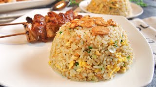 SECRET REVEALED BEST Garlic Fried Rice 蒜蓉炒饭 SUPER EASY Recipe • Japanese Style Fried Rice [upl. by Krid]