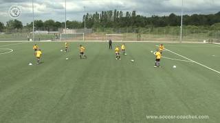 Attacking Soccer 4  Excellent Drill One TouchCombination Play [upl. by Nanci]