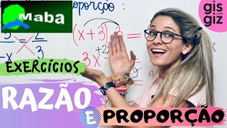 RAZÃO E PROPORÇÃO  EXERCÍCIOS  ENSINO FUNDAMENTAL  Professora Gis [upl. by Yhtomot963]