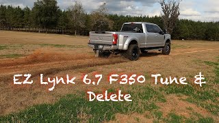 EZ Lynk 67 F350 Tune And Delete [upl. by Ahsekat]