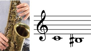 ALTO SAX How to Play Low C Bsharp [upl. by Eenehs10]