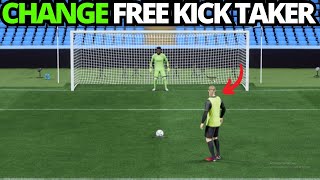 How To Change Practice Arena Free Kick Taker in FC 24 [upl. by Aizitel749]