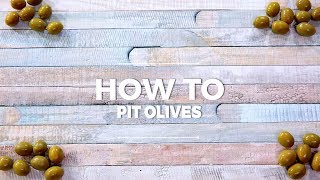 How to Pit Green Olives [upl. by Eerrehc]