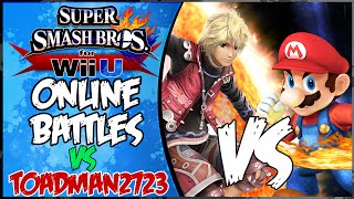 Super Smash Bros Wii U Online Battles 1 VS Toadman2723 [upl. by Refinnaej]