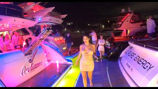 Yacht Party Doesnt Stop in Miami River [upl. by Mook]