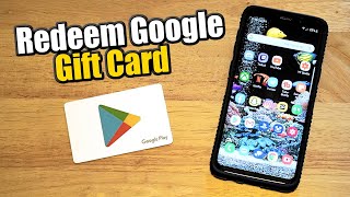 How to REDEEM Google Play Gift Card on Android Phone or Tablet Easy Method [upl. by Awuhsoj]