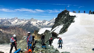 Allalinhorn 4027m Normalweg  Hochtour  Bergsteigen  Vlog No 048 [upl. by Stranger]