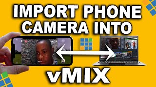 HOW TO Use Phone Camera On vMix  Setup Streaming Using Phone [upl. by Litnahc812]