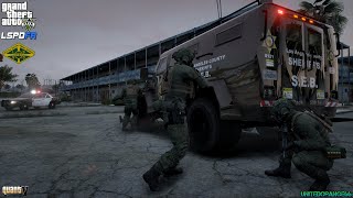 GTA V  LSPDFR 049🚔  LSSDLASD  SEB Sheriff SWAT  Joint Operation  4K [upl. by Akcimat]