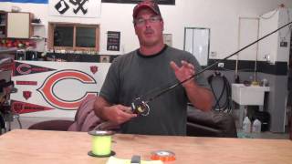 Spooling a Spinning reel with Berkley Fireline [upl. by Aillimac]