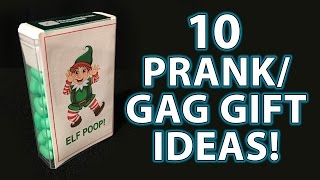 10 TOP LAST MINUTE Holiday Gag Gifts DIY Stocking Stuffers [upl. by Luahs]