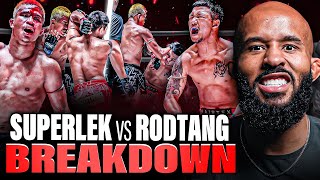 FULL FIGHT quotINSANEquot 🤯 RODTANG vs SUPERLEK BREAKDOWN [upl. by Adabelle]