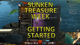 GW2  Sunken Treasure Week Getting Started Astora Location [upl. by Atinahc]