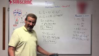 Dynamics  Lesson 4 Rectilinear Constant Acceleration Example 3 [upl. by Alitha407]