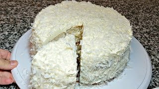 EASY COCONUT CAKE RECIPE  How To Make Coconut Cake [upl. by Storm]