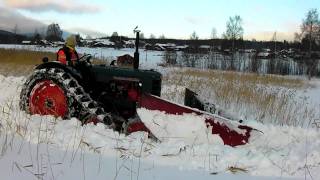 Bolinder Munktell 36 With Halftrack and Giant Snowplough FULL HD [upl. by Acinomad]