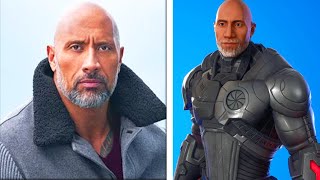 Dwayne The Rock Johnson WITH BEARD now in Fortnite シ [upl. by Beghtol130]