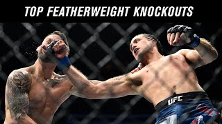 Top 10 Featherweight Knockouts in UFC History [upl. by Poirer]