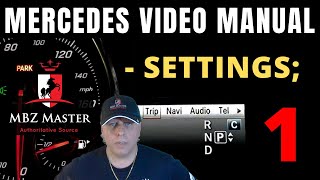 Mercedes Recommended Settings  Video Manual  1  Most 2014  2019   models [upl. by Acinoj369]