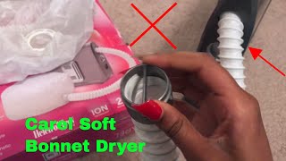 ✅ How To Use Carel Soft Bonnet Ionic Dryer Review [upl. by Ybreh]