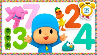 🔢POCOYO ESPAÑOL  APRENDE A CONTAR LOS NÚMEROS DEL 1 AL 10 120 min CARICATURAS y DIBUJOS ANIMADOS [upl. by Nosyrb]