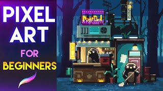 Pixel Art for BEGINNERS Procreate Pixel Art Tutorial [upl. by Uzial]