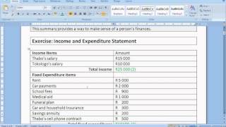 Finance income and expenditure statement [upl. by Ahar]