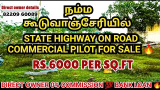 On road commercial plot for sale  low budget land for sale in chennai Guduvanchery [upl. by Liz810]