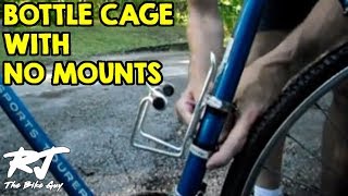 How To Mount A Bottle Cage On Bike Without Mounting ScrewsBrazeOns [upl. by Llertnom]