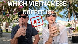 VIETNAM COFFEE which one is best We try salt coffee coconut coffee and more [upl. by Nidnerb]