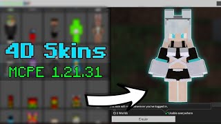 4D5D Skin Pack for Minecraft PE 12131  Working on Servers  Android iOS amp PC [upl. by Hanala]