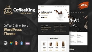 CoffeeKing  Coffee Shop amp Drinks Online Store WordPress Theme Free Download [upl. by Atined69]