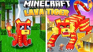 I Survived 100 DAYS as a LAVA TIGER in Minecraft Hardcore World Hindi  AB [upl. by Hniht863]