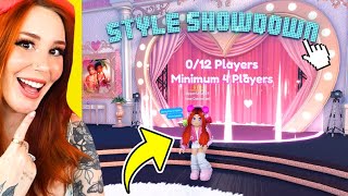 Playing STYLE SHOWDOWN in Dress To Impress on Roblox Roblox DTI [upl. by Enohsal]