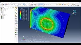 Abaqus Tutorial  Thermal Stress [upl. by Bernardina]