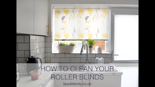 How To Clean Your Roller Blinds [upl. by Cirala]